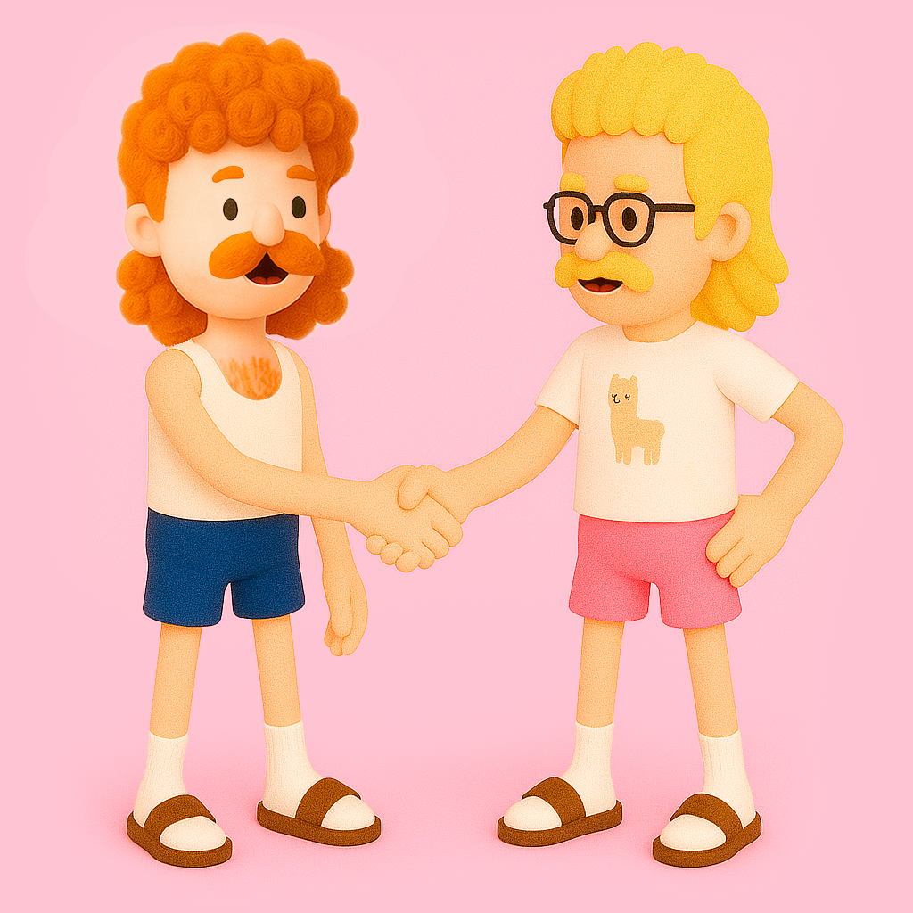 Alpakka-Alfons_Hände-schütteln Alpakka-Alfons_Hände-schütteln